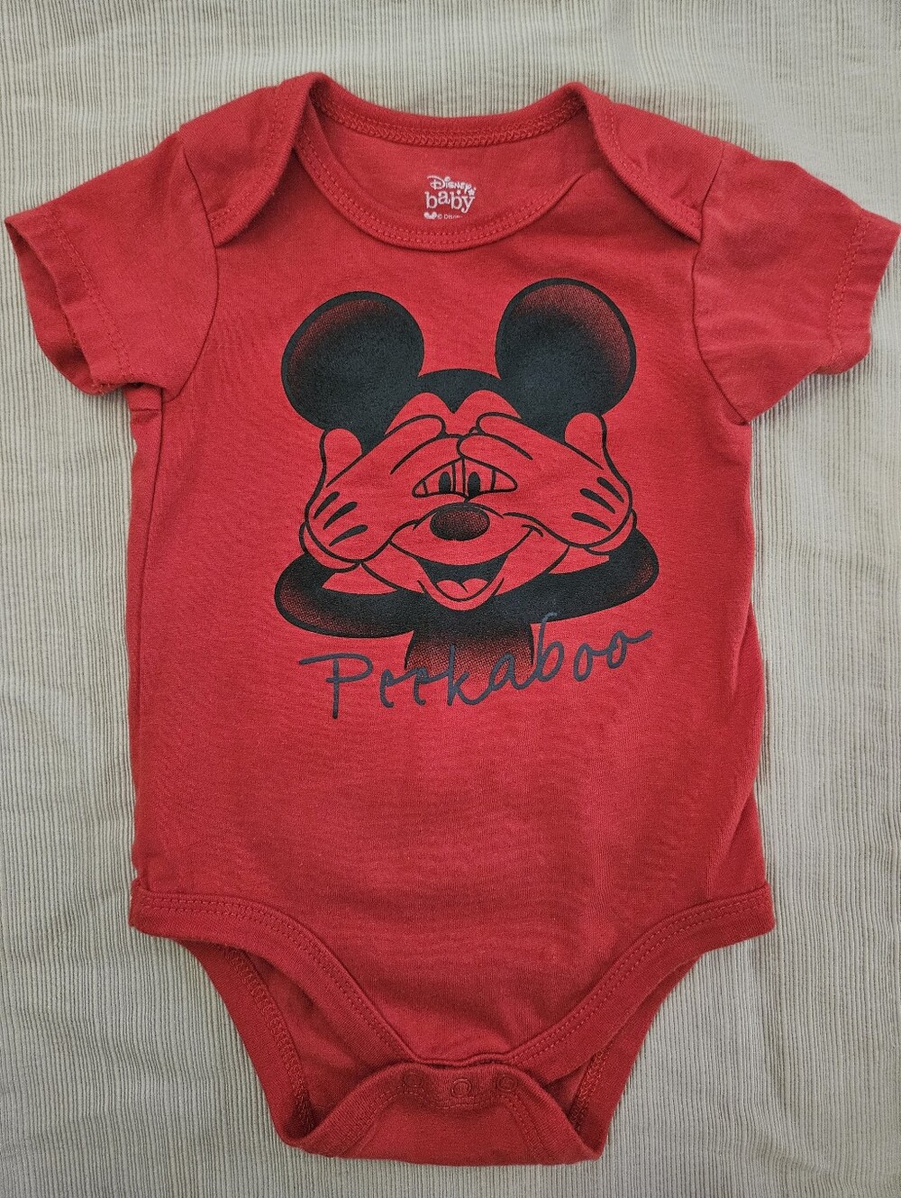 Disney Baby Okie Dokie Mickey Mouse Bodysuit 12mo